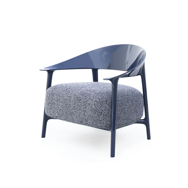 Ekskluzywny Fotel Africa Longue Vondom do ogrodu i do wewnątrz w kolorze niebieskim