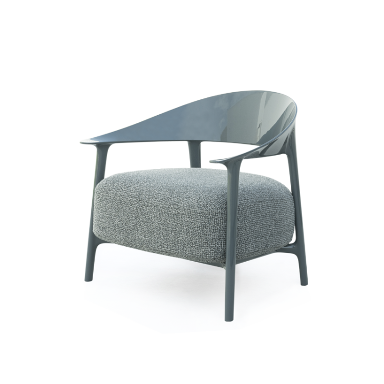 Ekskluzywny Fotel Africa Longue Vondom do ogrodu i do wewnątrz w kolorze szarym