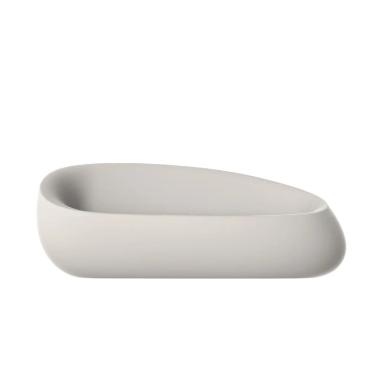 Sofa ogrodowa Vondom Stone w kolorze białym, widok z boku