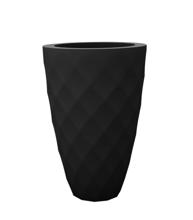 Donica Vases Vondom 47028 w kolorze czarnym