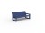 Sofa Frame Vondom 54095 w kolorze niebieskim