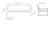 Sofa Frame Vondom 54095 rysunek techniczny z wymiarami