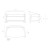 Sofa Africa Vondom 65091 rysunek techniczny z wymiarami