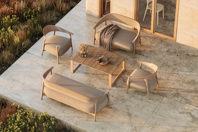 Ekskluzywny Fotel Africa Longue Vondom do ogrodu i do wewnątrz ujęcie 3