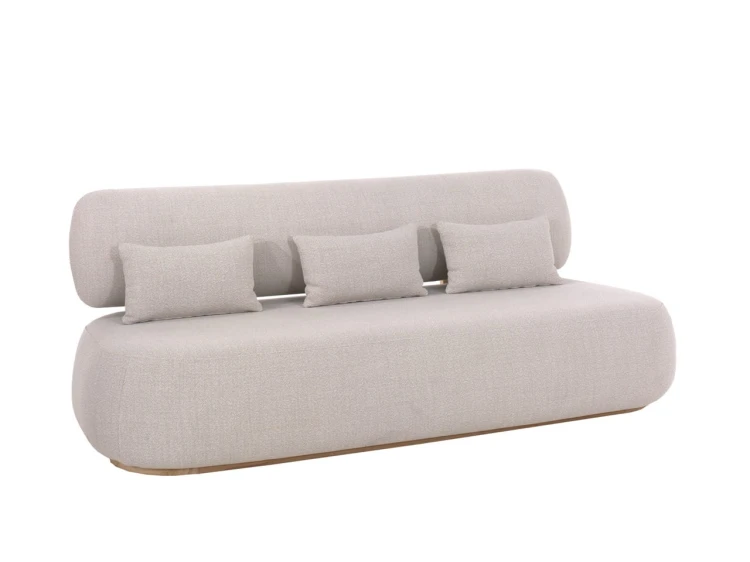 Sofa ogrodowa Gescova Ruby 215 x 95 x 80 cm z tkaniną w kolorze ecru