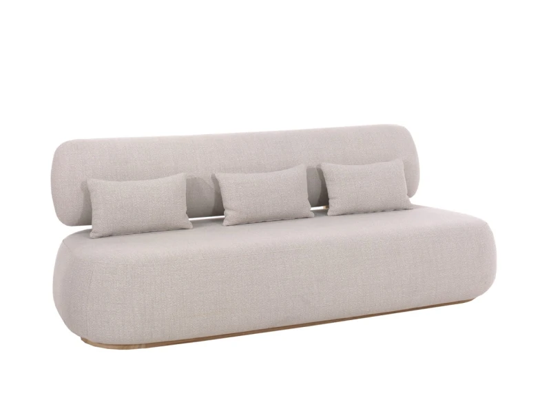 Sofa ogrodowa Gescova Ruby 215 x 95 x 80 cm z tkaniną w kolorze ecru
