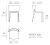 Rysunek techniczny: Krzesło Africa Vondom 65036, wymiary 52 x 51 x 80 cm