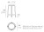 Rysunek techniczny: Hoker Brooklyn 66 cm Vondom 65028, wymiary 44 x 44 x 66 cm