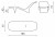 Rysunek techniczny leżaka LOOPE SWAY SW9030, 185 x 67 x 72 cm