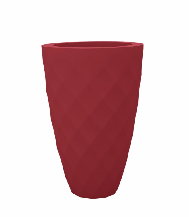 Donica Vases Vondom 47065 w kolorze czerwonym, ujęcie 3