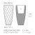 Donica Vases Vondom 47065 rysunek techniczny z wymiarami, ujęcie 4