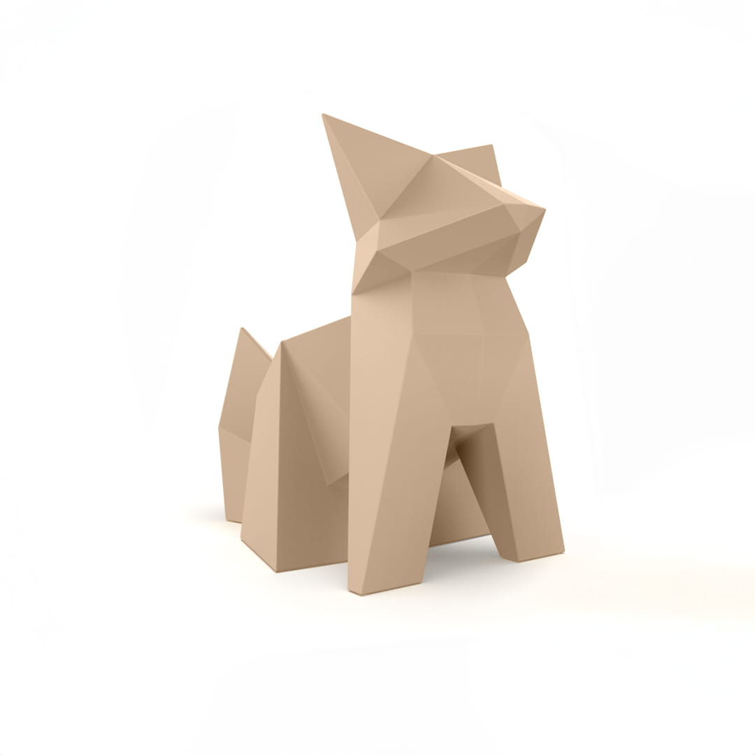 Rzeźba lisa Kitsune Vondom z serii Origami