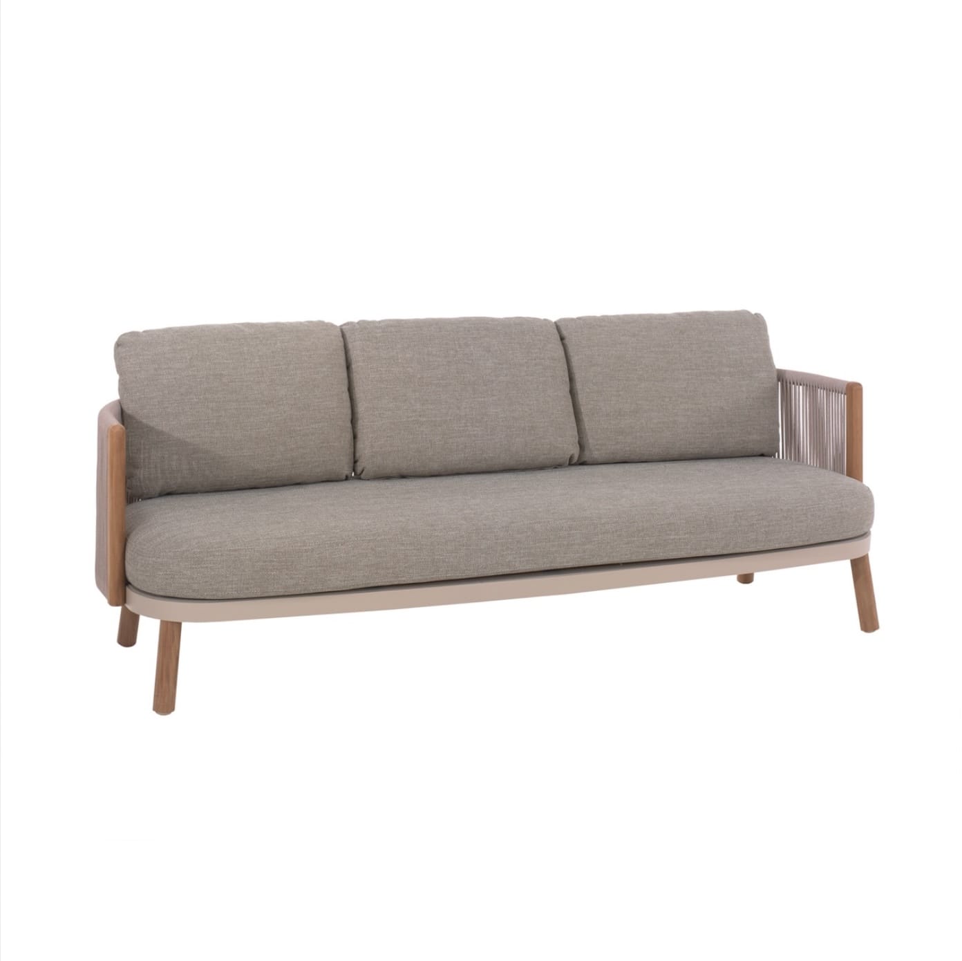 Sofa Mendoza 220x80x90h z drewnem tekowym od Gescova