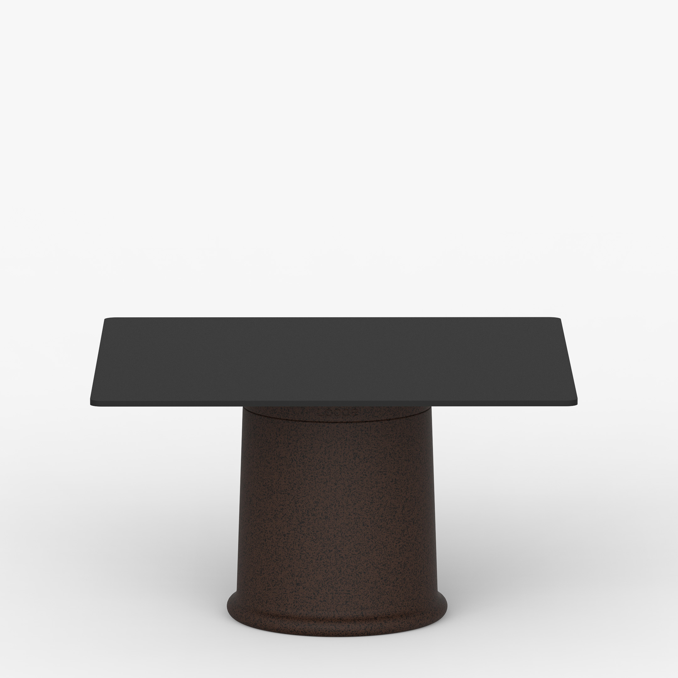 Stół faT Table LOOPE 100x100x55 cm z blatem HPL, projekt Rygalik